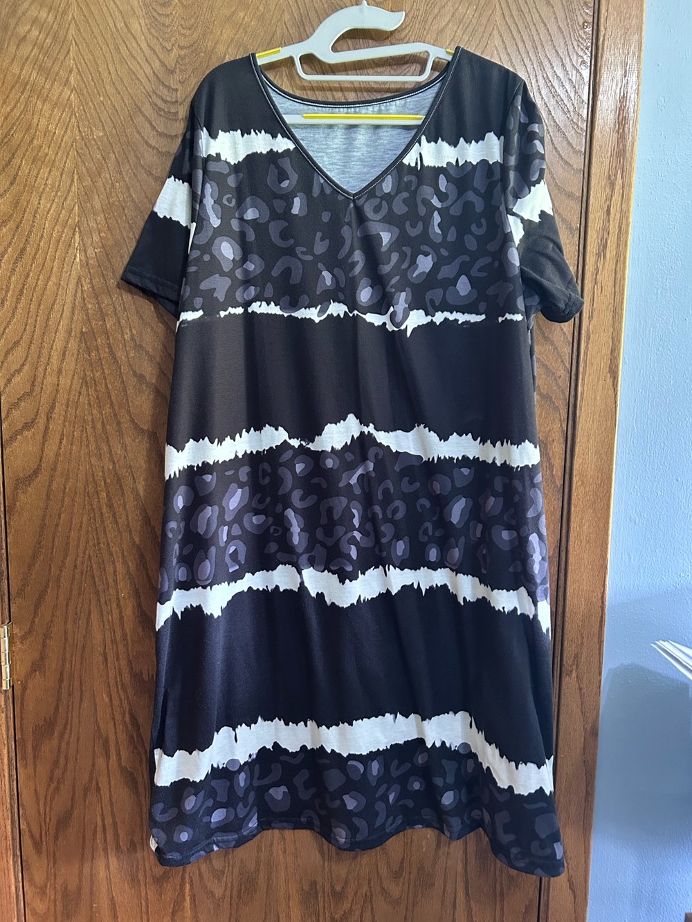 SHEIN 2X Short sleeve tee dress animal print